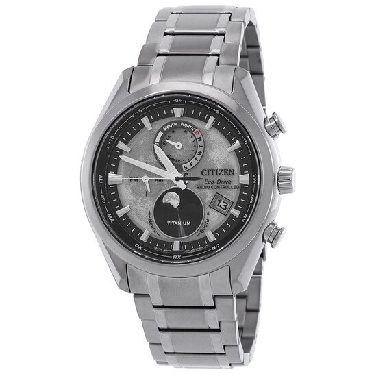 citizen tsuki yomi a t perpetual world time grey dial men's watch item no. by1010 57h