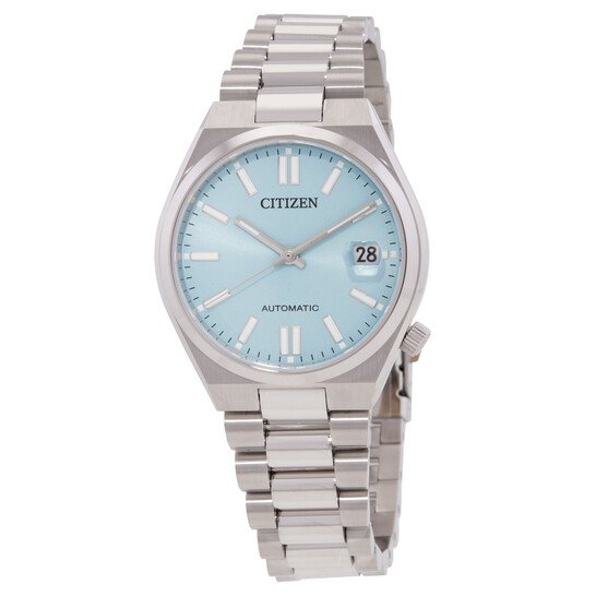 citizen tsuyosa automatic ice blue dial watch item no. nj0200 50l