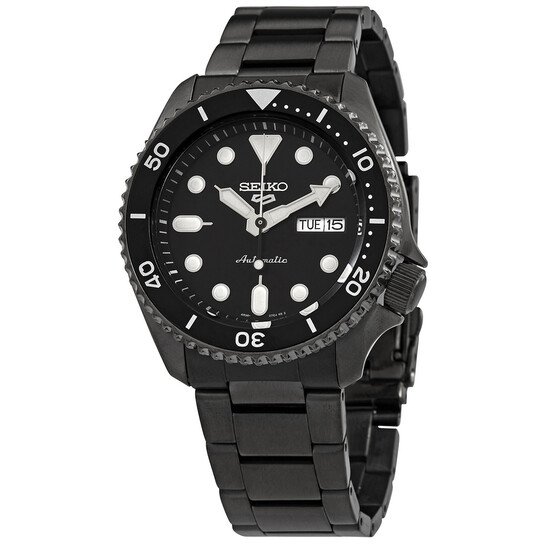 seiko 5 sports automatic black dial men's watch item no. srpd65k1
