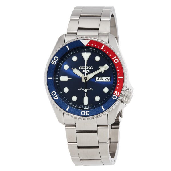Seiko 5 Automatic Blue Dial Pepsi Bezel Men's Watch Item No. SRPD53