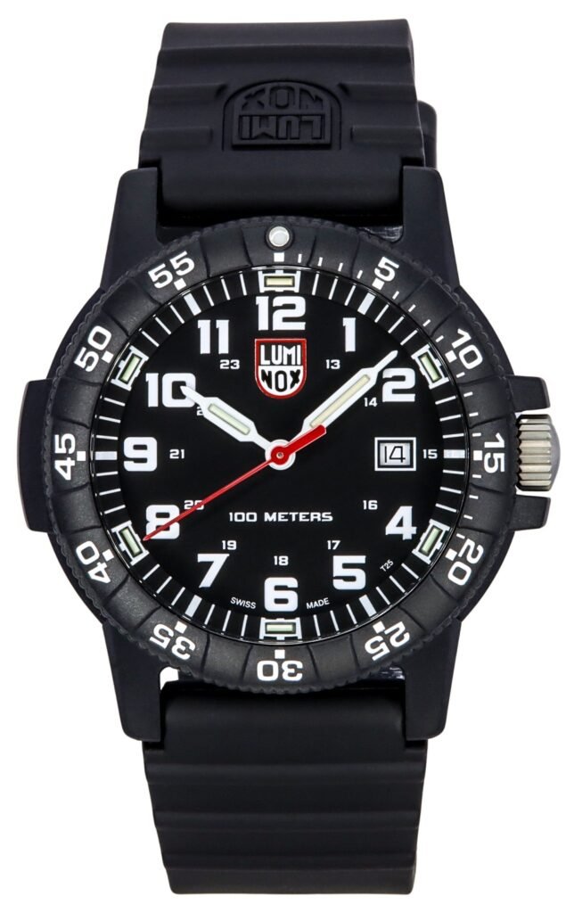 Luminox Leatherback SEA Turtle Giant Polyurethane Strap Black Dial Swiss Quartz XS.0321.L 100M Men's Watch