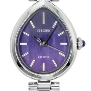 Citizen L Rainell Analog Stainless Steel Purple Dial Eco-Drive EM1200-55X Women's Watch