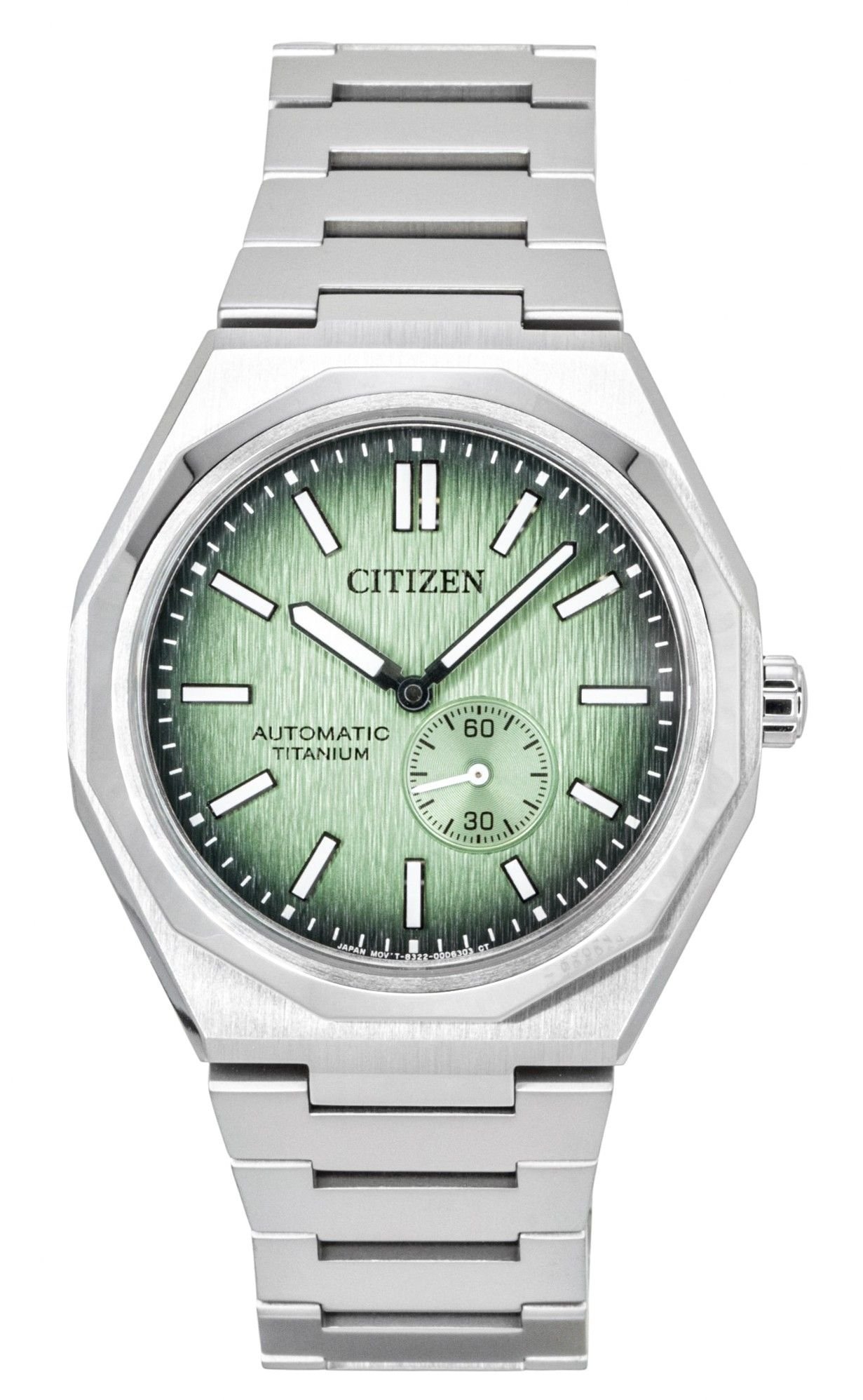 Citizen Zenshin 60 Super Titanium Green Dial Automatic NK5020-58X 100M Men's Watch