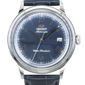 Orient Bambino Classic Leather Strap Navy Blue Dial Automatic RA-AC0024L Men's Watch