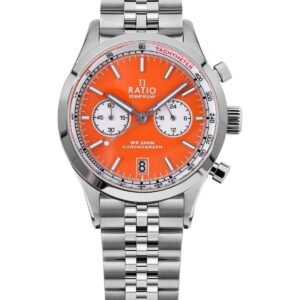Ratio Street Racer Chronograph RTC016 200M Orange Reverse Panda Dial Limited Edition Watch