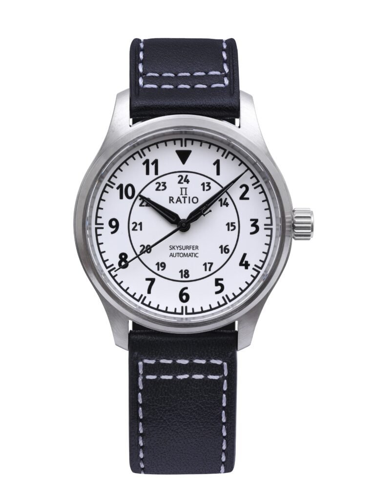 Ratio Skysurfer Pilot Full Luminous Dial Leather Automatic RTS316 200M Men's Watch